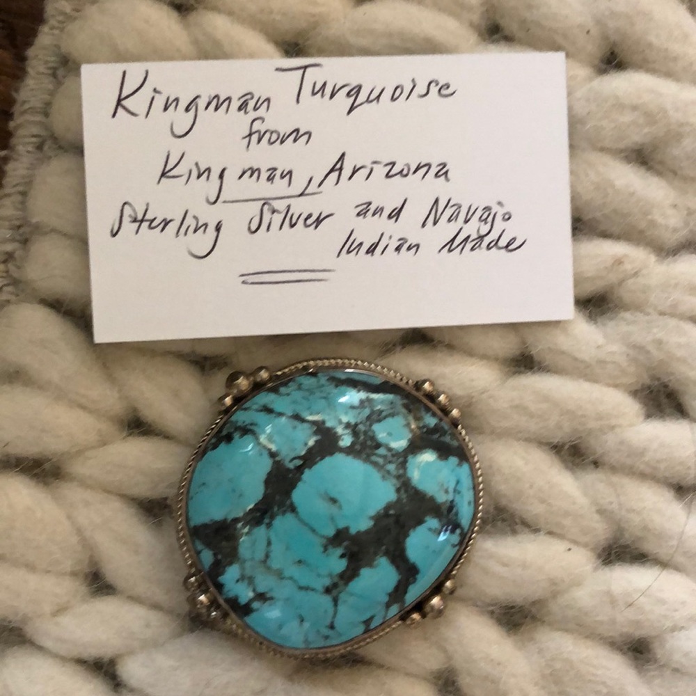 Sterling Silver Turquoise Belt Buckle(ladies)